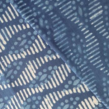 Preview: Indigo Hand Block Print aus Indien – WAVE